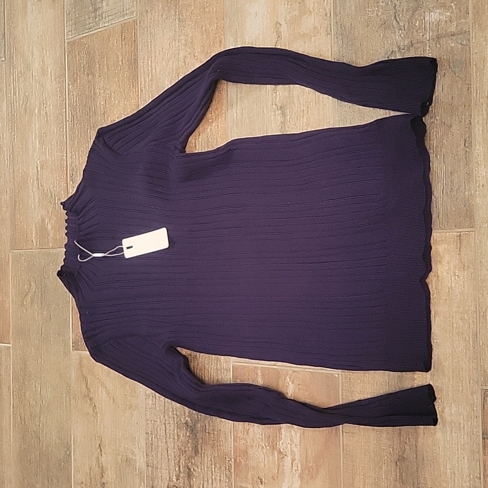 Womens Long Sleeve Blue Dress Shirt Size Small NWT